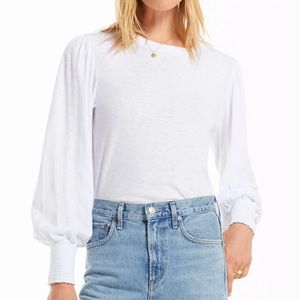 Z supply white long sleeve top